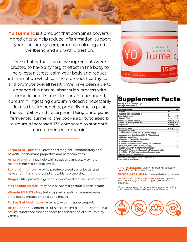 Cúrcuma bioactiva mejorada